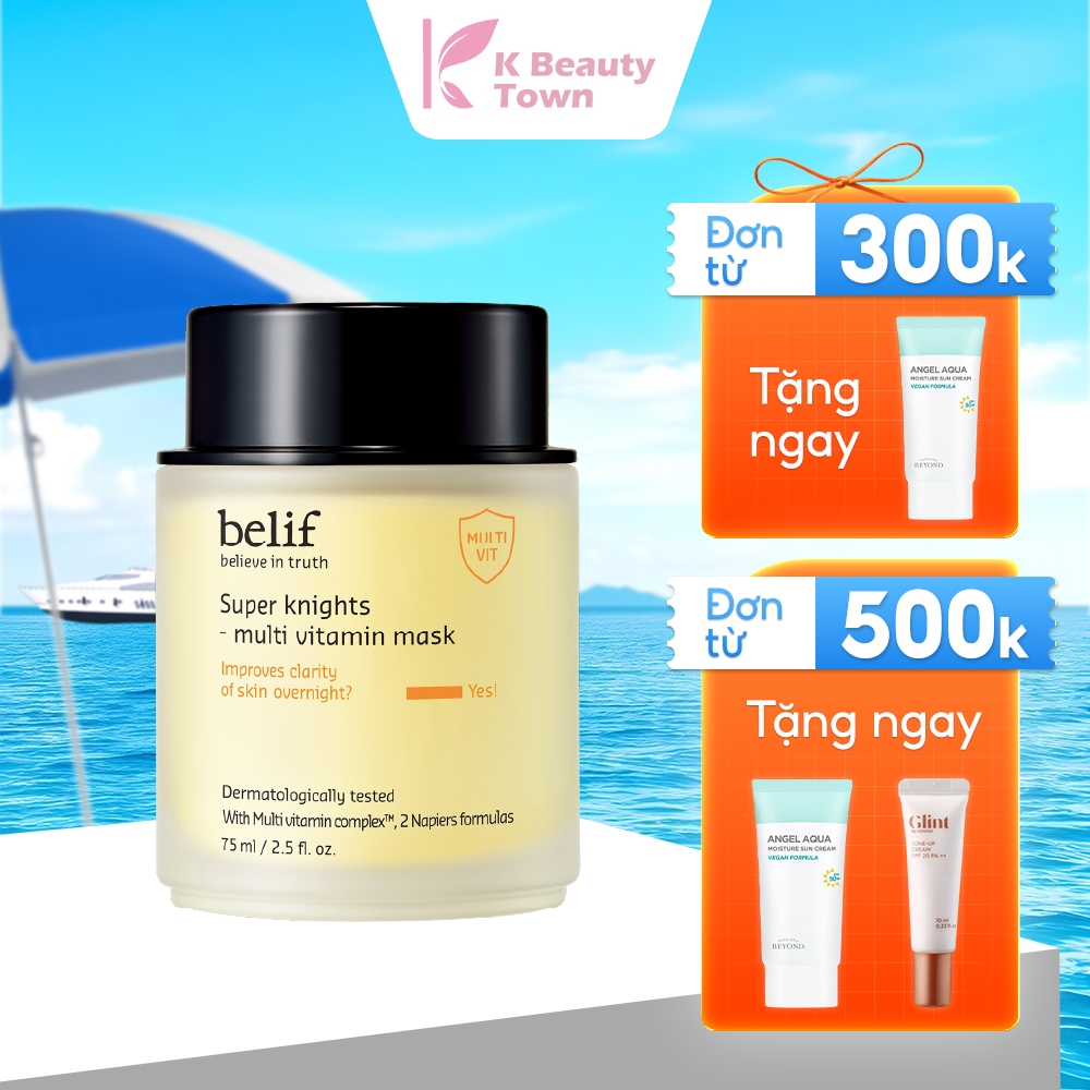 Mặt nạ ngủ dưỡng ẩm và phục hồi da chuyên sâu belif Multi Vitamin Mask