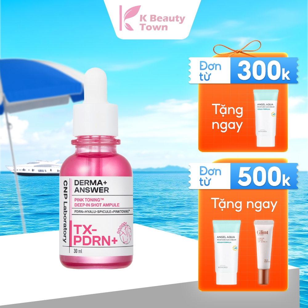Tinh chất vi kim dưỡng sáng hồng da CNP Derma Answer Pink Toning Deep-in Shot Ampoule