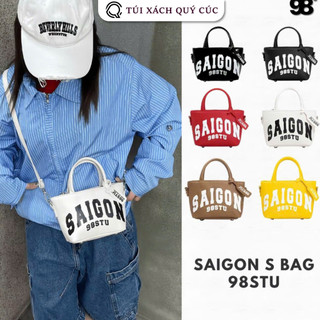 (Deal Mở Bán) Túi Xách Nữ SAIGON đeo chéo đeo vai cầm tay đẹp da trơn bóng basic siêu xinh đi chơi thời trang Túi SAIGON