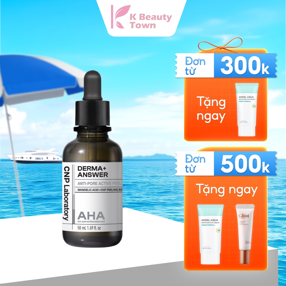Tinh chất thu nhỏ lỗ chân lông AHA giúp da mịn màng CNP Derma Answer Anti-Pore Active Peel Ampule