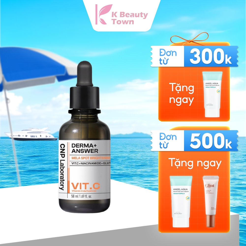 Tinh chất chứa Vitamin C làm sáng da cải thiện vết nám Derma Answer Mela Spot Brightening Ampule