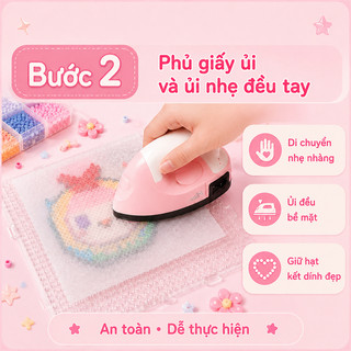 Bộ Hạt Xếp DIY 2.6mm Combo Đầy Đủ, Đồ Chơi Trí Tuệ Giúp Bé Vui Chơi Sáng Tạo