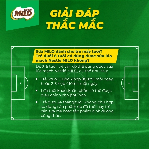 Combo 2 Thùng Sữa lúa mạch Nestle MILO ít đường (48 Hộp x 110ml)