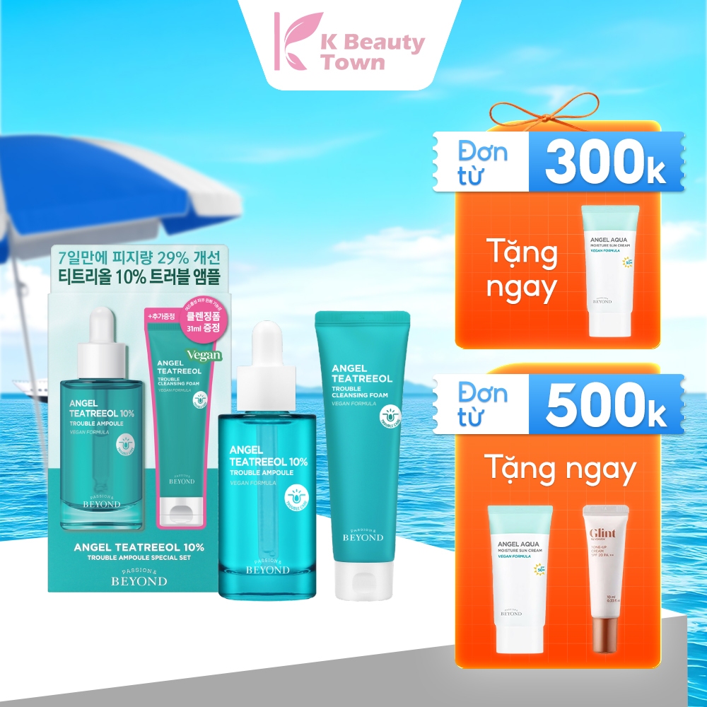 Tinh chất tràm trà thuần chay Beyond Angel Teatreeol 10% Trouble Ampoule