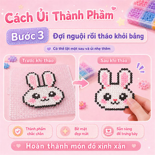 Bộ Hạt Xếp DIY 2.6mm Combo Đầy Đủ, Đồ Chơi Trí Tuệ Giúp Bé Vui Chơi Sáng Tạo