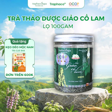 Trà Thảo Dược Giảo Cổ Lam Sapa TRAPHACO SAPA [OCOP 3 Sao] Hỗ Trợ Giấc Ngủ, Giảm Căng Thẳng 100gr