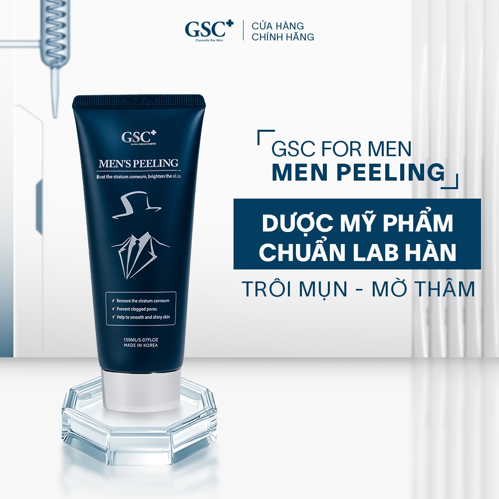 Tẩy Da Chết Mặt Cho Nam Hàn Quốc GSC Men's Peeling - Kem Tẩy Tế Bào Chết Cho Nam - Gel Tẩy Tế Bào Chết 150ml - GC079B