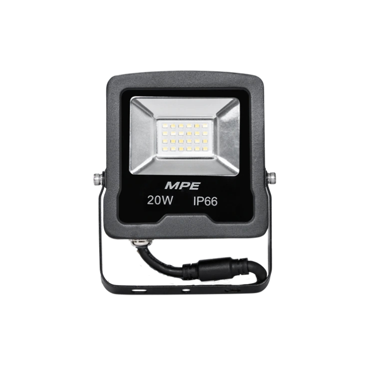 Đèn LED Pha seri FLD5 chính hãng MPE, Thân đèn trước sau đúc nhôm nguyên khối sơn tĩnh điện, lõi chống nước hiện đại