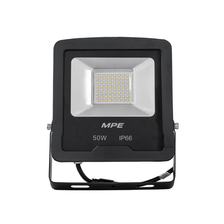 Đèn LED Pha seri FLD5 chính hãng MPE, Thân đèn trước sau đúc nhôm nguyên khối sơn tĩnh điện, lõi chống nước hiện đại