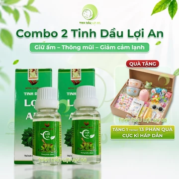 Combo 2 Tinh Dầu Lợi An Chính Hãng 20ml Kèm Quà Tặng – Tinh Dầu Tràm Cho Bé Và Gia Đình