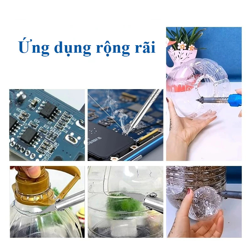 Điện Hàn Sắt Khắc Lưỡi Dao Hoa Đục Lỗ Nóng Cắt Hộ Gia Đình Đa Năng LàmNóng Dao Hàn Công Dụng Kép