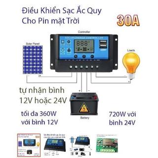 Ảnh 3 – 30A/40A/60A 12V24V Thiết bị sạc pin từ năng lượng mặt trời đầu USB màn hình LCD