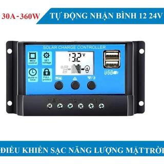 Ảnh 4 – 30A/40A/60A 12V24V Thiết bị sạc pin từ năng lượng mặt trời đầu USB màn hình LCD