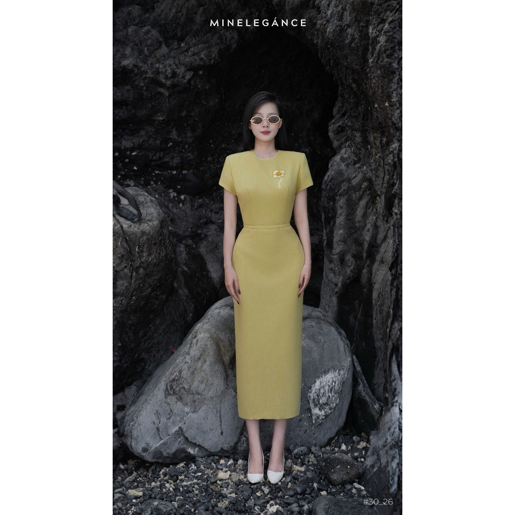 MINELEGÁNCE | SET VÁY THÊU HOA DÁNG DÀI, SANG TRỌNG, THANH LỊCH - MIN30