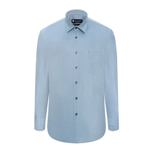 Áo sơ mi dài tay vạt tròn SAN SCIARO vải Cotton form REGULAR SS00000063
