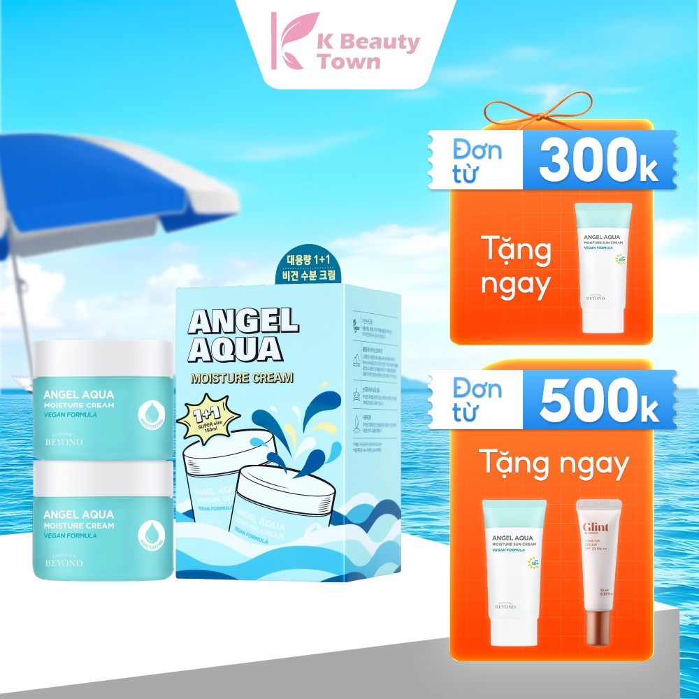 Kem dưỡng ẩm thuần chay cấp nước chuyên sâu Beyond Angel Aqua Moisture Cream x K Beauty Town