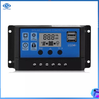 30A/40A/60A 12V24V Thiết bị sạc pin từ năng lượng mặt trời đầu USB màn hình LCD