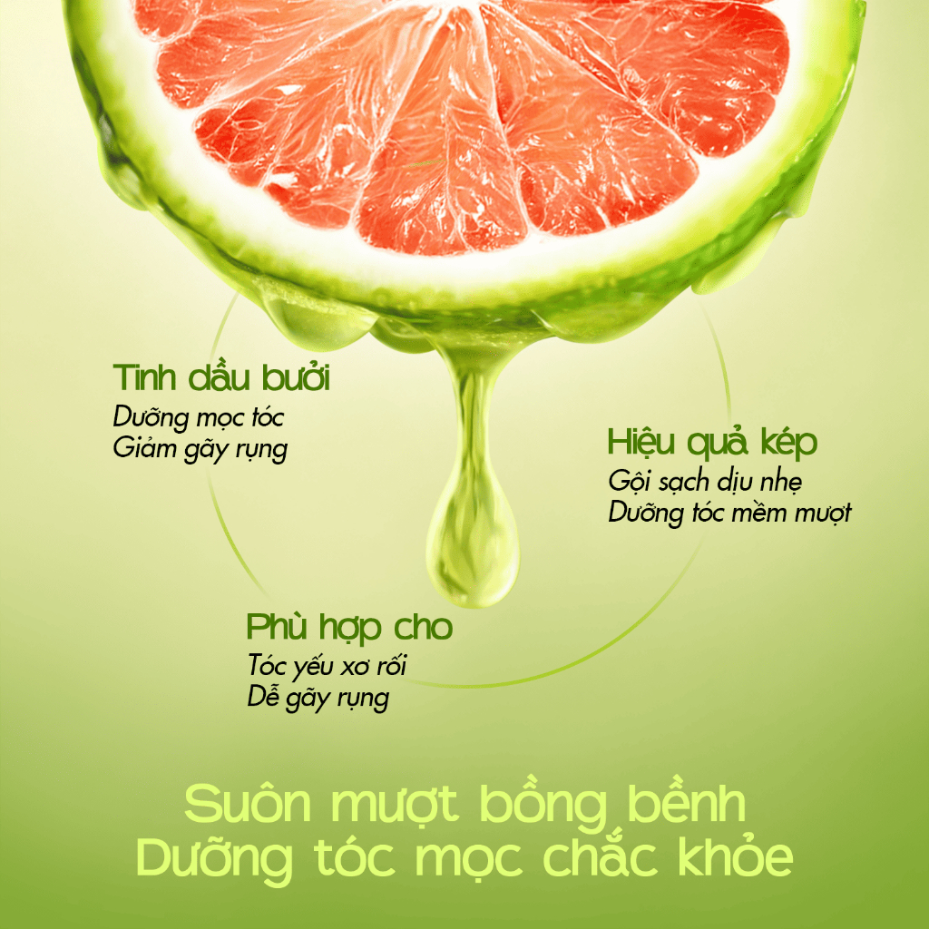 Dầu gội tinh dầu bưởi MILAGANICS giảm rụng & giúp mọc tóc, dầu gội bưởi dài tóc 250ml | BigBuy360 - bigbuy360.vn