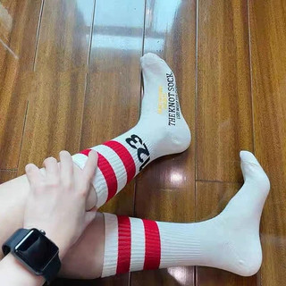 5/10 Pairs Tất thể thao sọc thời trang thoáng khí Mẫu dành cho cả nam và nữ