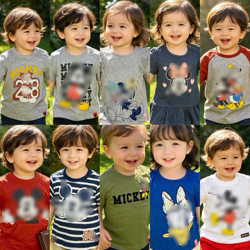 Áo Thun Bé Trai Bé Gái Xuất Dư Xịn F0910 6-36M Cotton Co Giãn Thoáng Mát Nhiều Mẫu Xinh