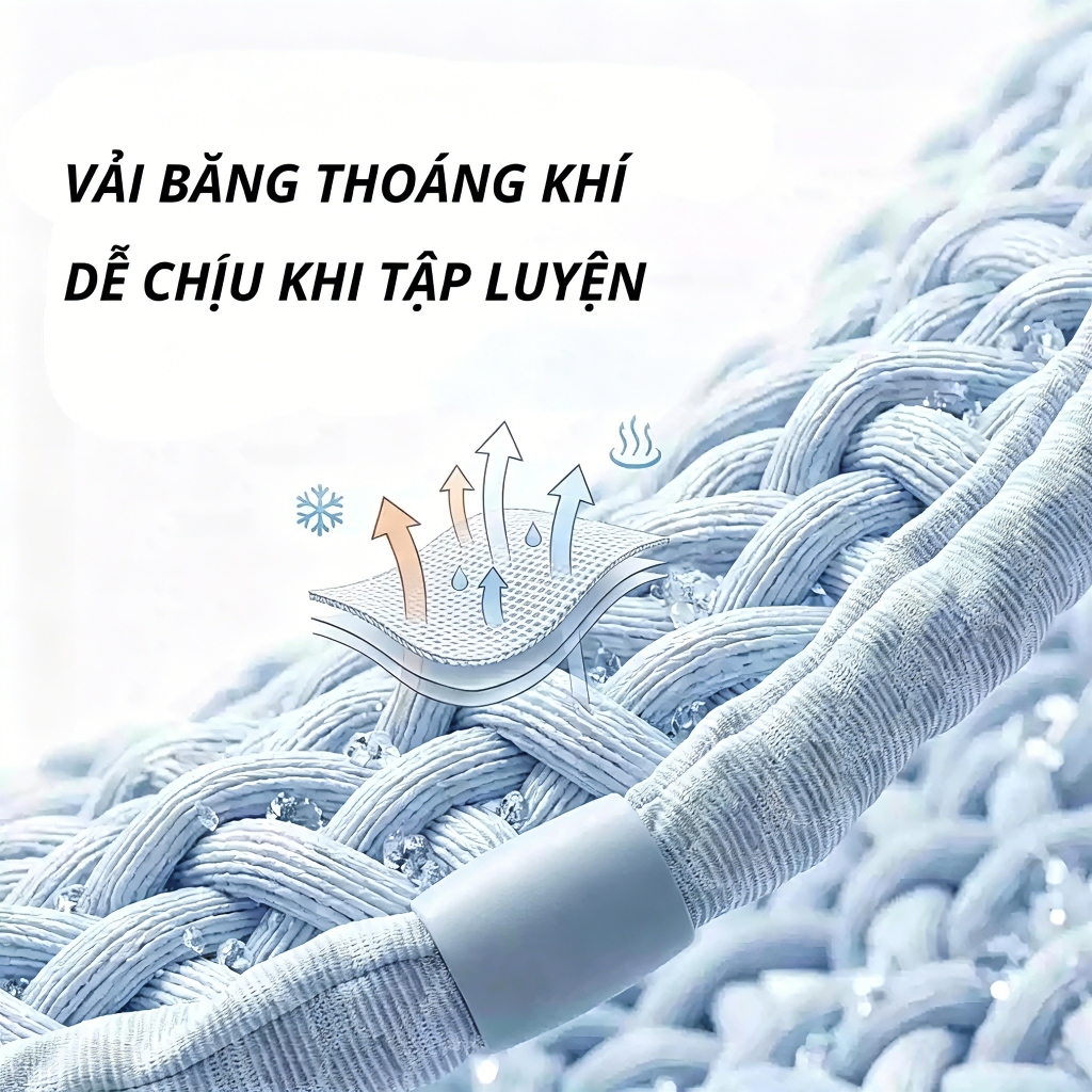 Vòng lắc eo chất liệu vải sợi mát，Vòng Lắc Eo Lò Xo Vải Băng Massage 3D，Vòng Lắc Eo Giảm Mỡ Bụng