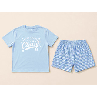 Bộ Đồ Bé Gái WOOKIDS ESH26S008R | 9-14 Tuổi | Áo Thun & Quần Short | Mềm Mát Thoải Mái