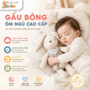 Gấu Bông Nhồi Gòn Cao Cấp Gấu Nghiền Hỗ Trợ Bé Ngủ Ngon DouDou A46