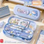 Hộp bút thiết kế 2 tầng hoạ tiết cute tiện lợi