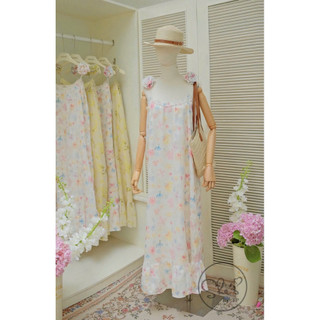 Váy Maxi Suông Voan Tơ 2 Dây Đính Hoa Chuẩn She’s