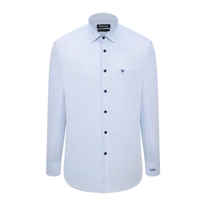Áo sơ mi dài tay vạt tròn VIETTIEN vải Sen form REGULAR FIT VT00000644