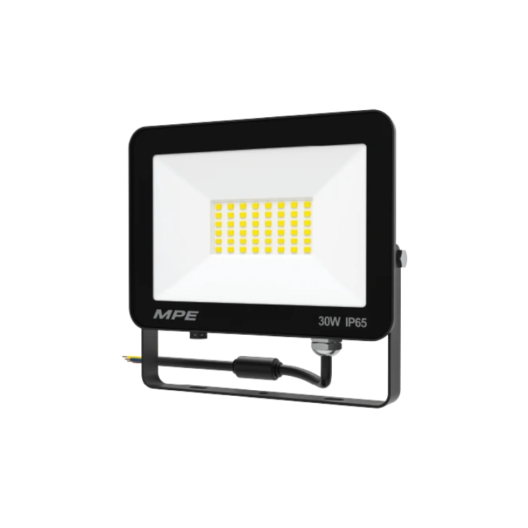 ĐÈN LED FLOODLIGHT SERIES FLD3 chính hãng MPE. đèn pha sản xuất tiêu chuẩn châu Âu với 2 loại ánh sáng: trắng, vàng.