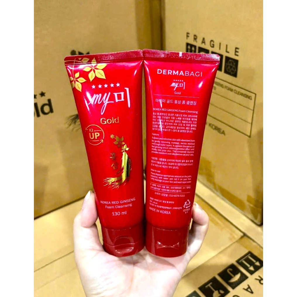 (Chính Hãng) Sữa Rửa Mặt Hồng Sâm Đỏ My Gold - 1 Tuýp