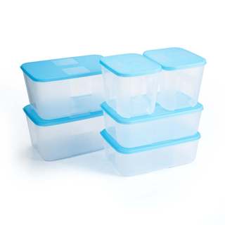 Bộ 6 hộp Tupperware trữ đông Gen I nhiều dung tích từ 650ml đến 2.6L