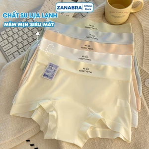 Hộp 5 Quần Lót, Quần Boxer Nữ Su Lạnh Cao Cấp Kháng Khuẩn Không Hằn Viền Ôm Trọn V3 Mềm Mịn ZANABRA L5422