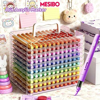 Bút Màu Màu Acrylic Marker Tranh Vẽ Cho Bé Nhiều Màu Ngòi Brush Combo Hộp Đa Dạng Màu Sắc Vẽ Được Trên Mọi Chất Liệu
