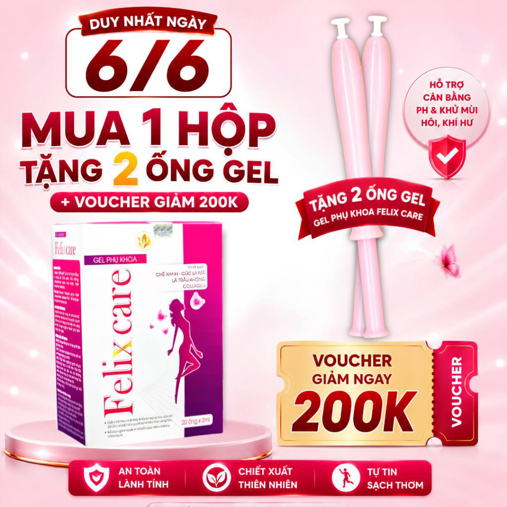Gel Inner Vệ Sinh Phụ Nữ Felix, Đũa Thần Phụ Khoa Ngừa Viên Nấm Ngứa ...