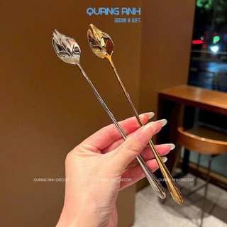 Tổng hợp THÌA CÀ PHÊ XINH - DECOR phong cách Vintage INOX SUS 304 cao cấp tạo hình hoa, lá, pha chế