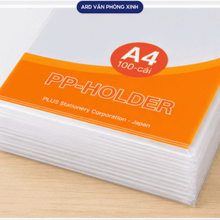 Xấp 100 cái bìa lá A4 PLUS đựng tài liệu nhựa trong suốt, bìa hồ sơ đựng tài liệu hồ sơ giấy tờ văn phòng