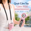 Quạt di động mini cầm tay,120 cấp gió,Pin 12 tiếng,1S mát lạnh, thích hợp học sinh,dã ngoại,đi làm