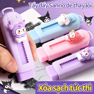 Tẩy bút chì đẩy kéo đa màu kèm charm, tẩy sạch vết chì, đồ dùng học sinh hot giá rẻ