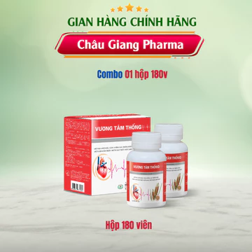 Vương Tâm Thống Hộp 180 viên hỗ trợ làm giảm triệu chứng đau thắt ngực