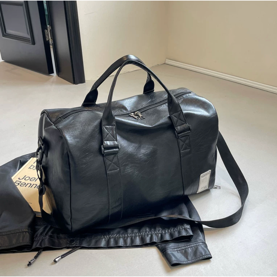 Túi Trống Du Lịch Da PU Cao Cấp 47cm - Túi Xách Thể Thao Gym, Túi Công Tác, Túi Du Lịch Nam Nữ Chống Nước