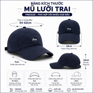 Mũ lưỡi trai nam nữ HAZIN thêu chữ basic cá tính phong cách, nón lưỡi trai form cứng chất kaki mềm mịn Hàn Quốc