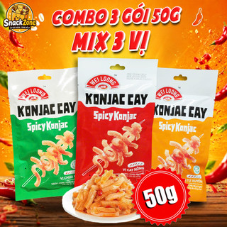 Combo 18 gói snack khoai nưa Weilong tấm vị cay thơm 150g - Ăn vặt không calo, ăn vặt Trung