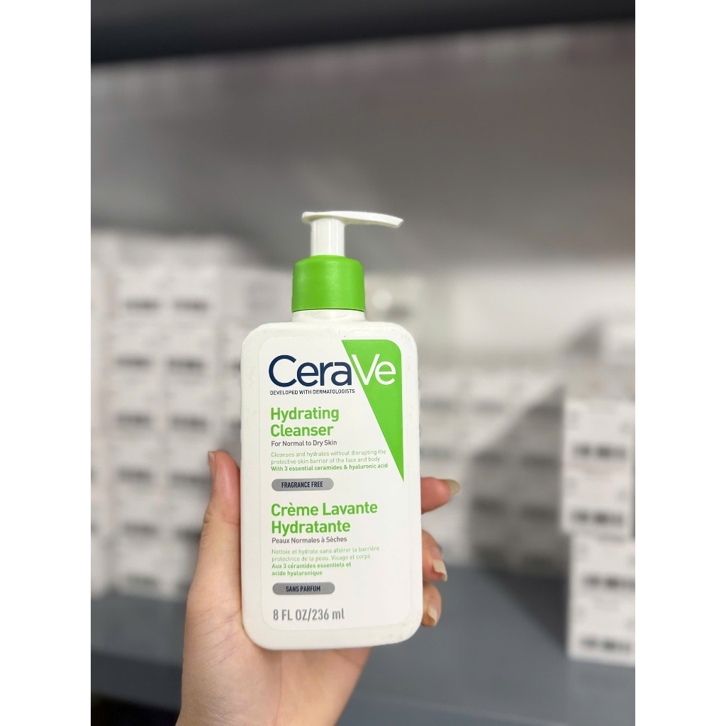 Sữa rửa mặt cho da thường và khô Cerave Hydrating Cleanser 236ml 473ml