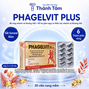 Vitamin tổng hợp PHAGELVIT PLUS bồi bổ cơ thể, tăng cường sức đề kháng - Hộp 30 viên