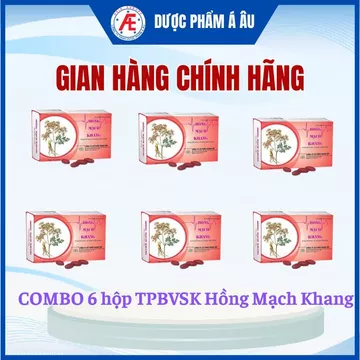 Combo 6 hộp TPBVSK Hồng Mạch Khang giúp hỗ trợ cho người bị huyết áp thấp
