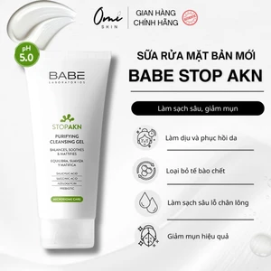 SỮA RỬA MẶT BABE STOP AKN PURIFYING CLEANSING GEL 200ml