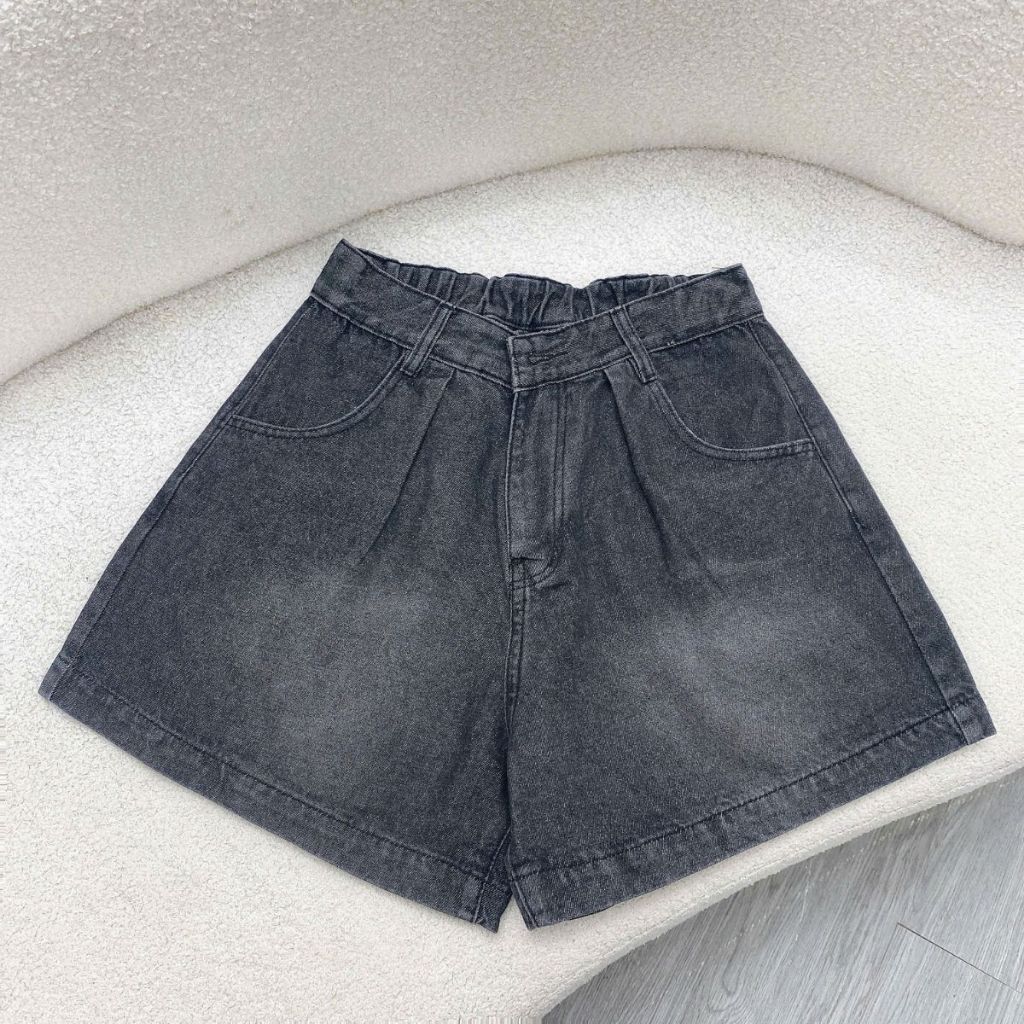 Quần Jean Ngố Bigsize Nữ Lưng Chun Dáng A Rộng Rãi Thoải Mái, Quần Đùi Nữ Ngoại Cỡ 50-95kg-Q555
