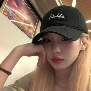 Mũ lưỡi trai nam nữ HAZIN thêu chữ basic cá tính phong cách, nón lưỡi trai form cứng chất kaki mềm mịn Hàn Quốc